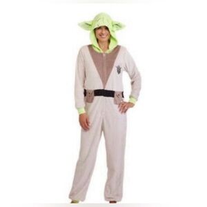 Star Wars Yoda Costume Pajamas 1 Piece L